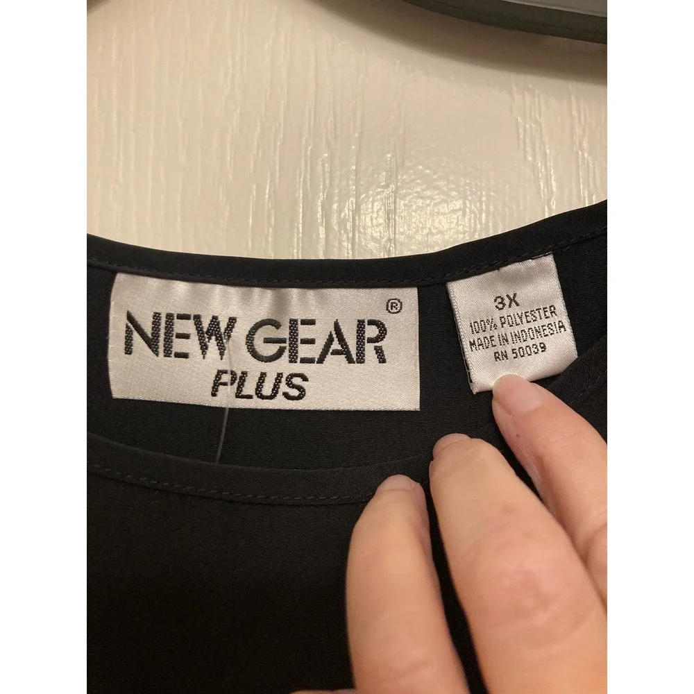New Gear Plus‎ Women’s Sleeveless Blouse 3X Gray